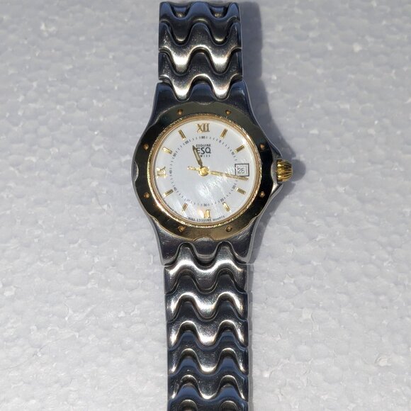 ESQUIRE Freedom Two Tone Date Women's Wristwatch - Picture 1 of 8